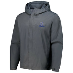 Indianapolis Colts Dunbrooke Tropic Waterproof Packable Full-Zip Hoodie Jacket  - Graphite for sale