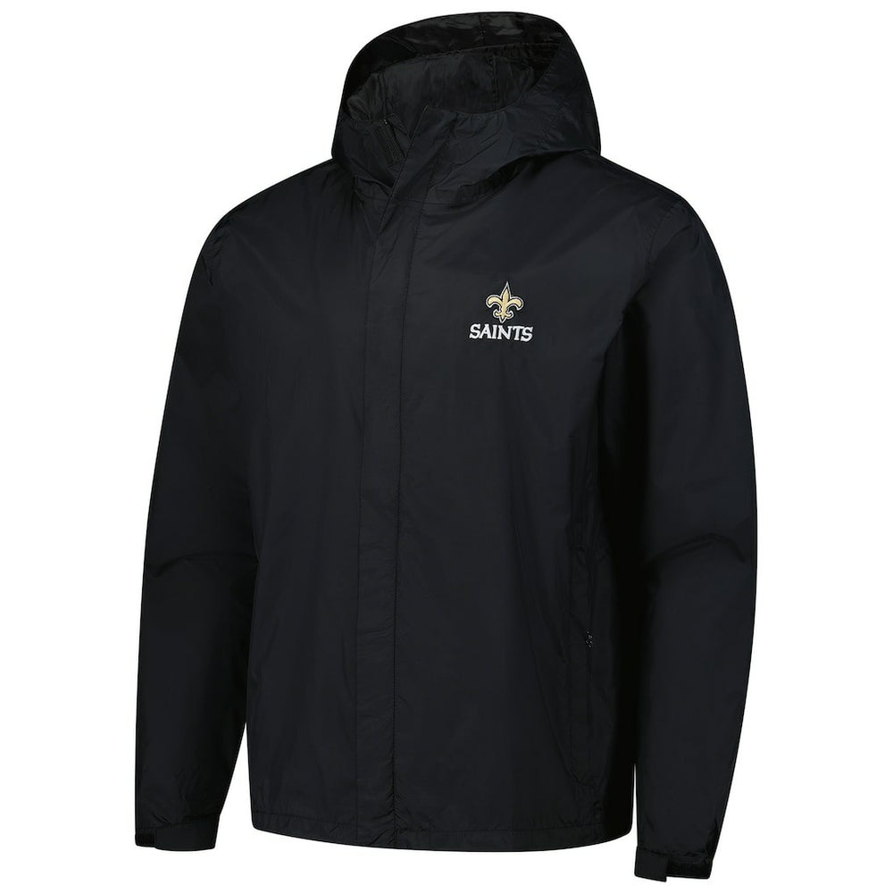 New Orleans Saints Dunbrooke Tropic Waterproof Packable Full-Zip Hoodie Jacket  - Black for sale