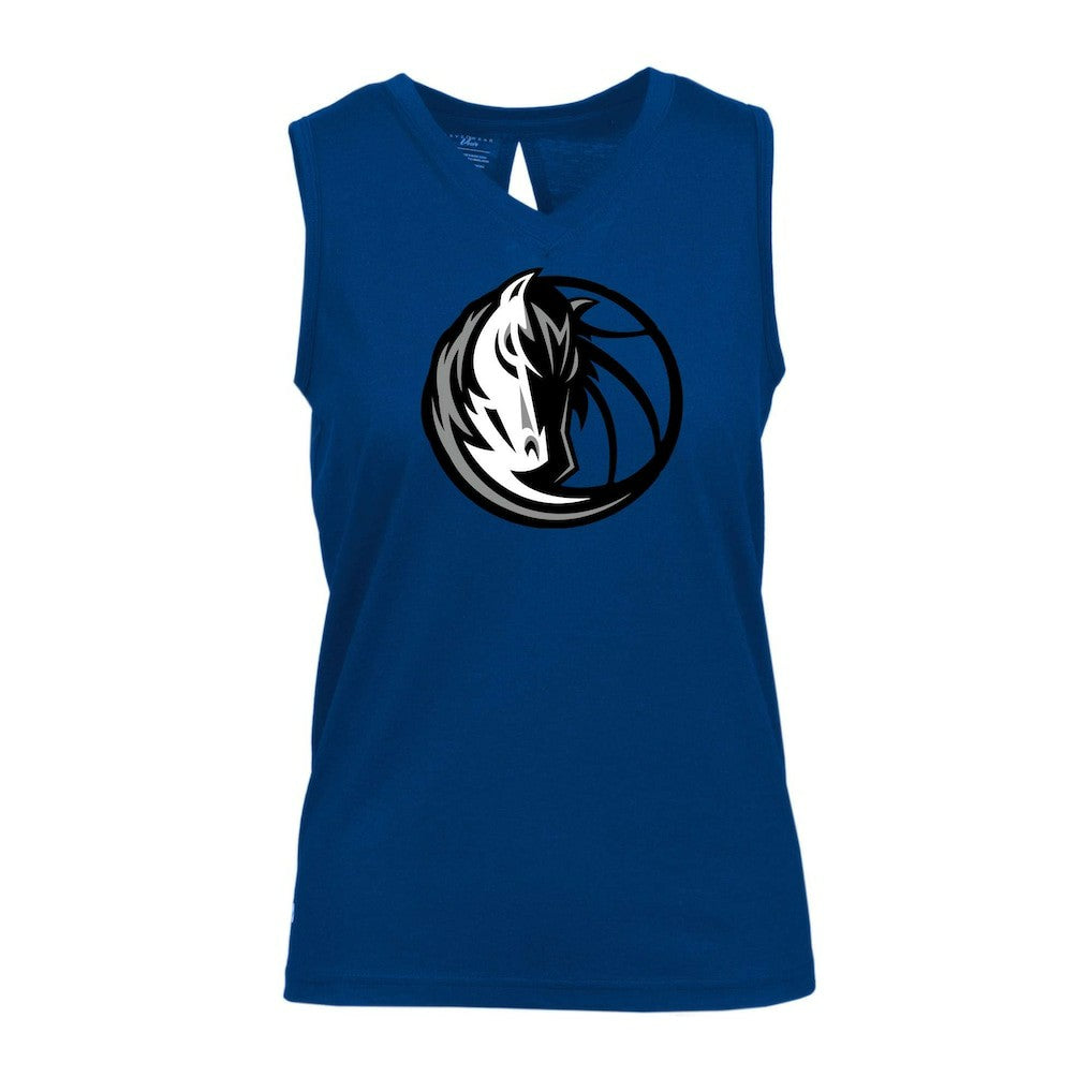 Dallas Mavericks Levelwear Women's Paisley Core V-Neck Tank Top sale - Blue for sale