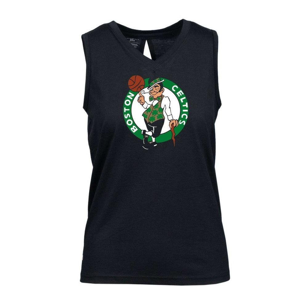 Boston Celtics Levelwear Women's Paisley Core V-Neck Tank Top - Black cheap