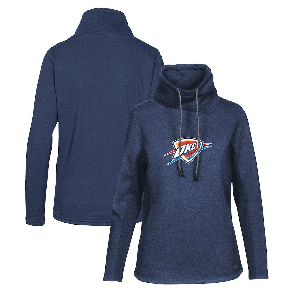 Oklahoma City Thunder Levelwear Women's Loop Core Funnel Neck Pullover Sweatshirt - Navy shop