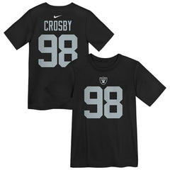 Maxx Crosby Las Vegas Raiders Preschool Player Name & Number T-Shirt - Black discount