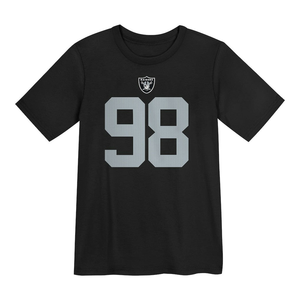 Maxx Crosby Las Vegas Raiders Preschool Player Name & Number T-Shirt - Black discount