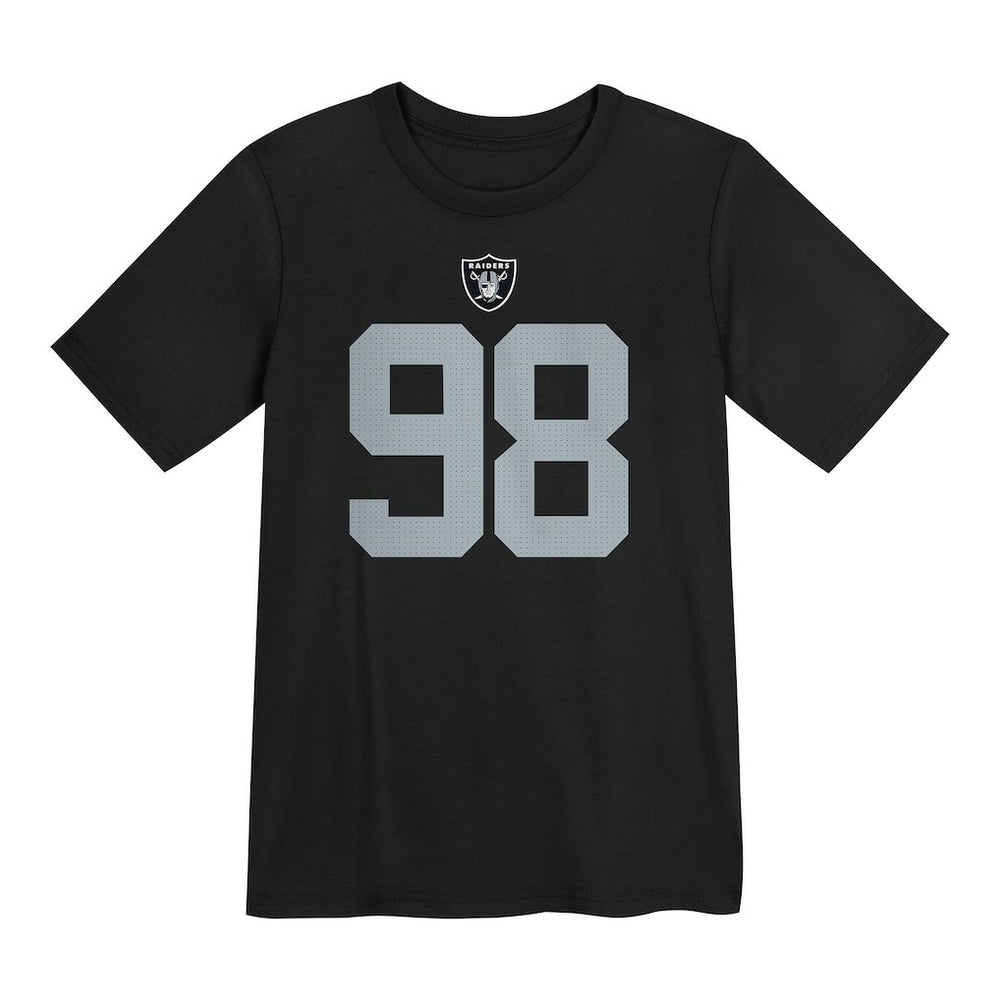 Maxx Crosby Las Vegas Raiders Preschool Player Name & Number T-Shirt - Black discount