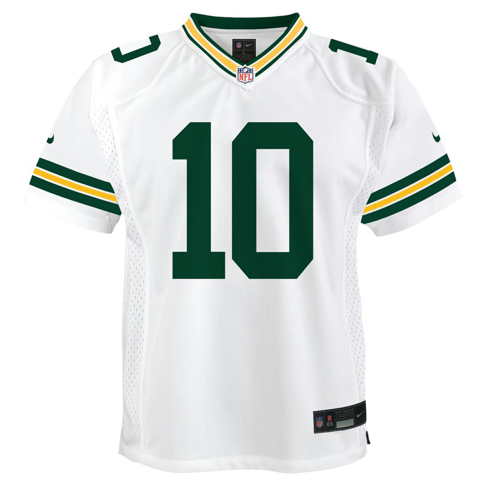 Jordan Love Green Bay Packers Youth Game Jersey - White on sale