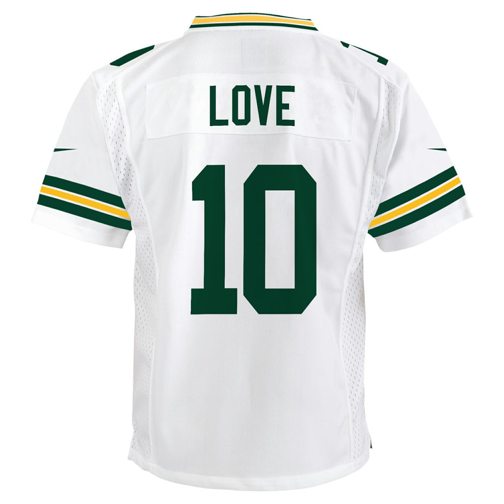Jordan Love Green Bay Packers Youth Game Jersey - White on sale