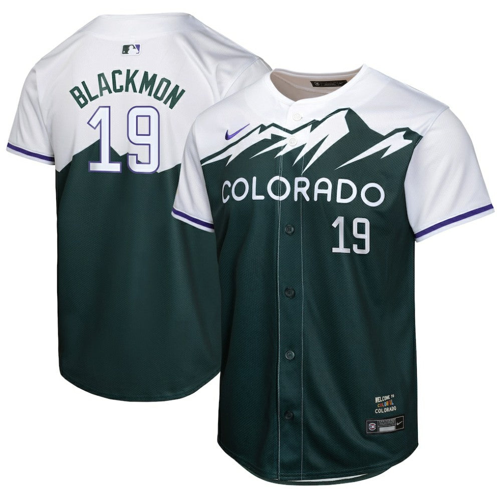 Charlie Blackmon Colorado Rockies Youth City Connect Limited Player Jersey Green
