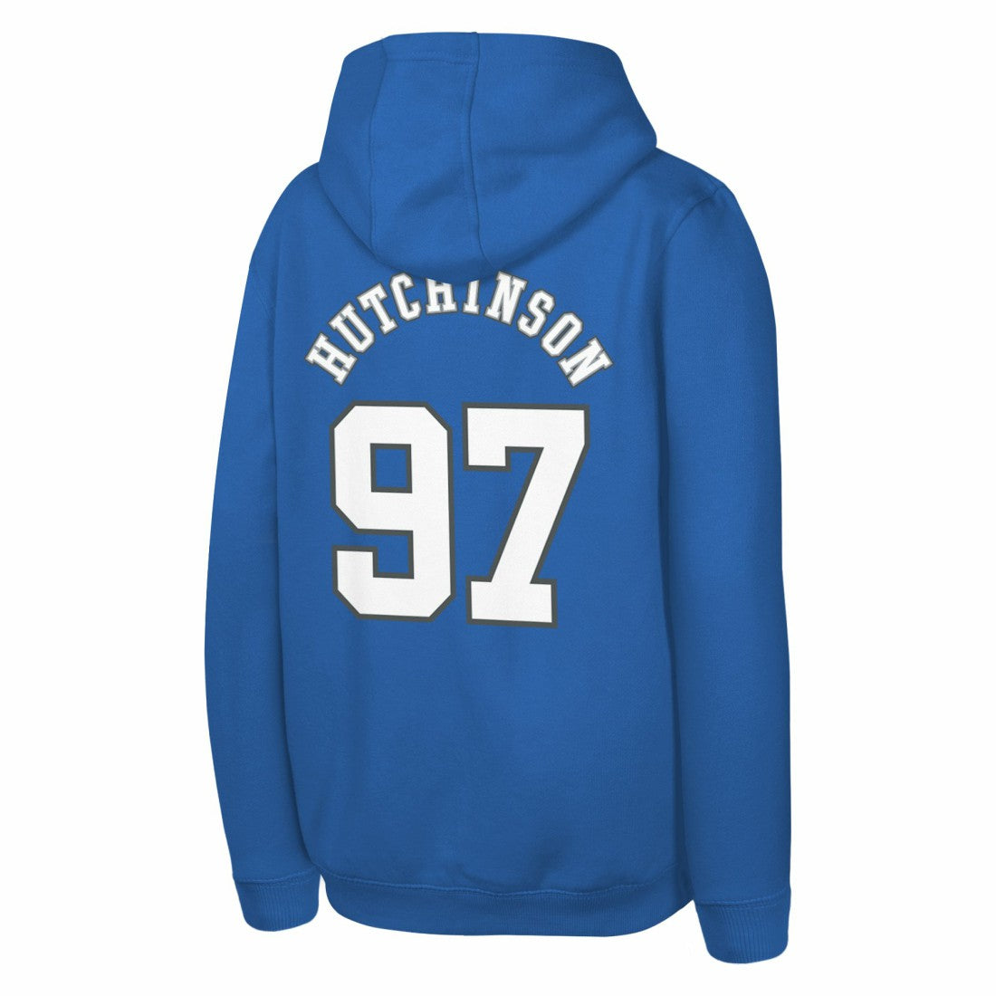 Aidan Hutchinson Detroit Lions Youth Mainliner Player Name & Number Pullover Hoodie - Blue cheap
