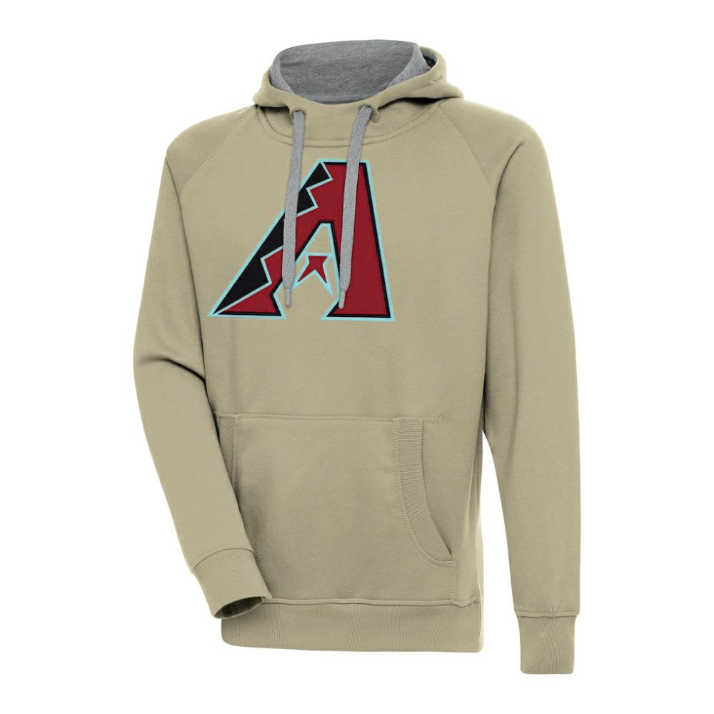 Arizona Diamondbacks Antigua Victory Pullover Hoodie Khaki