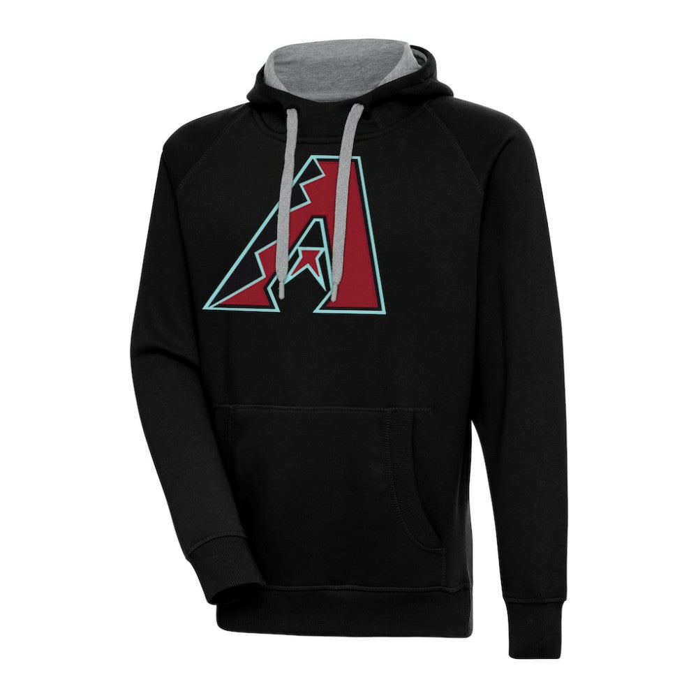 Arizona Diamondbacks Antigua Victory Pullover Hoodie Black