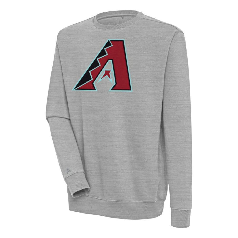 Arizona Diamondbacks Antigua Victory Pullover Sweatshirt Heather Gray