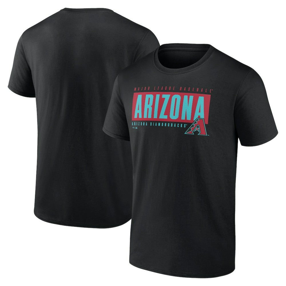 Arizona Diamondbacks Blocked Out T-Shirt Black