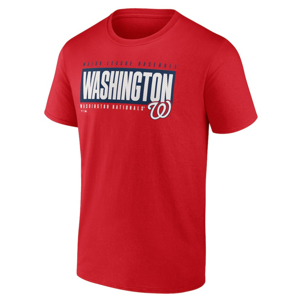 Washington Nationals Blocked Out T-Shirt Red