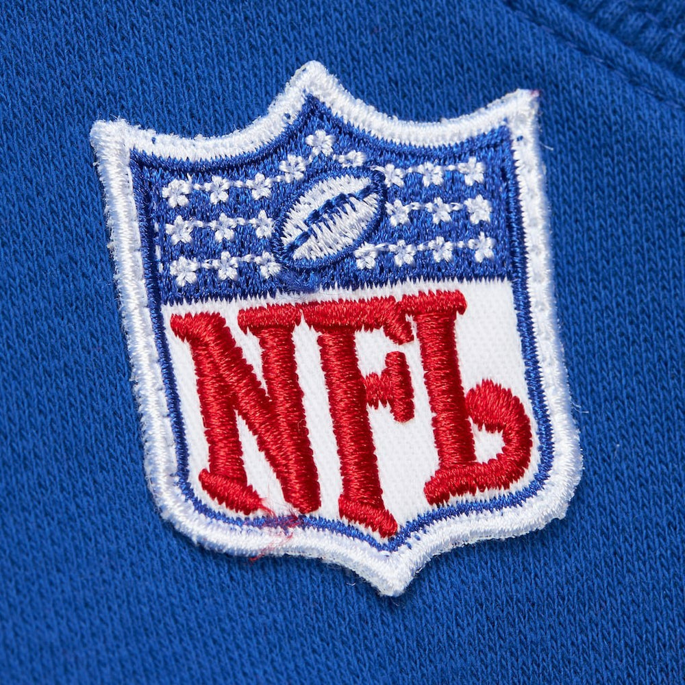 New England Patriots Off Field Vintage Logo Short Sleeve Pullover Hoodie - Royal discount