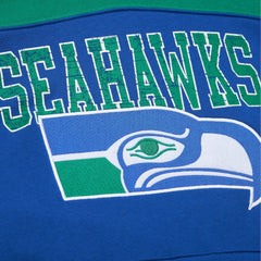 Seattle Seahawks Off Field Vintage Logo Short Sleeve Pullover Hoodie - Royal cheap