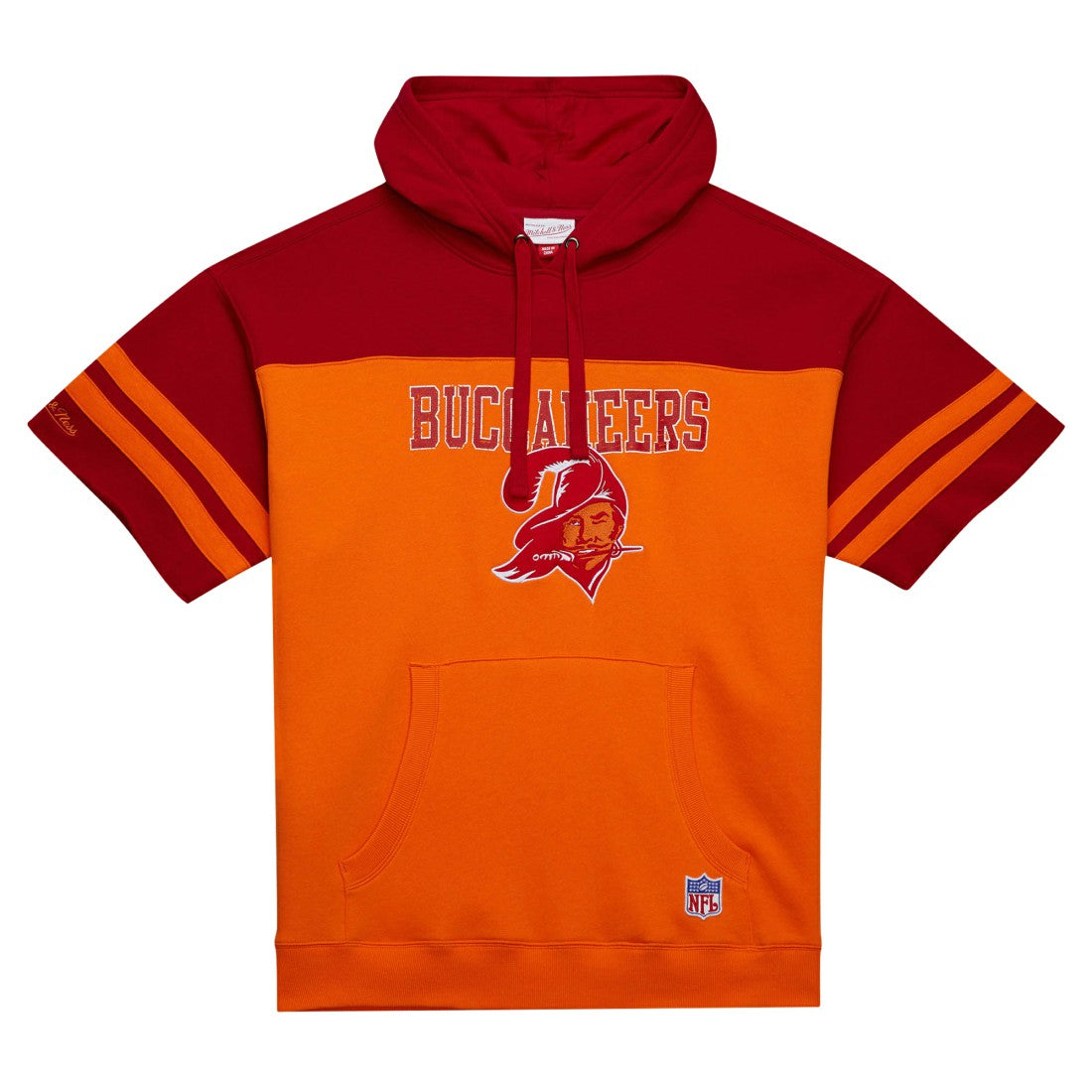 Tampa Bay Buccaneers Off Field Vintage Logo Short Sleeve Pullover Hoodie - Orange online