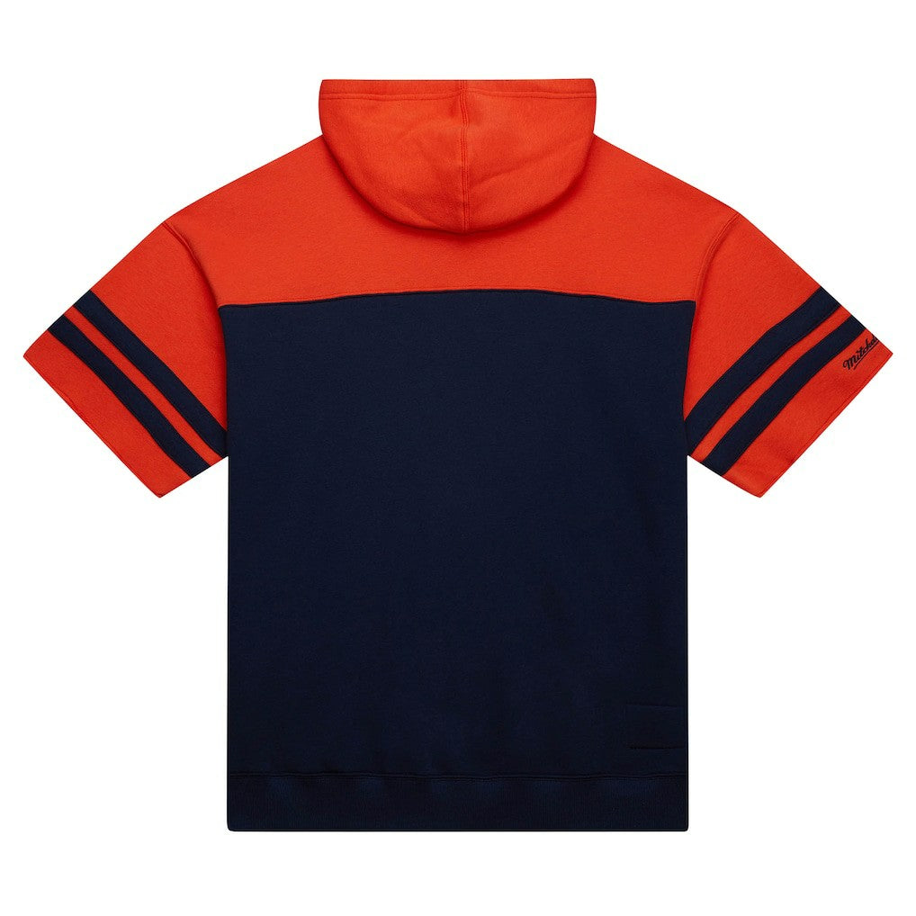 Chicago Bears Off Field Vintage Logo Short Sleeve Pullover Hoodie - Navy cheap