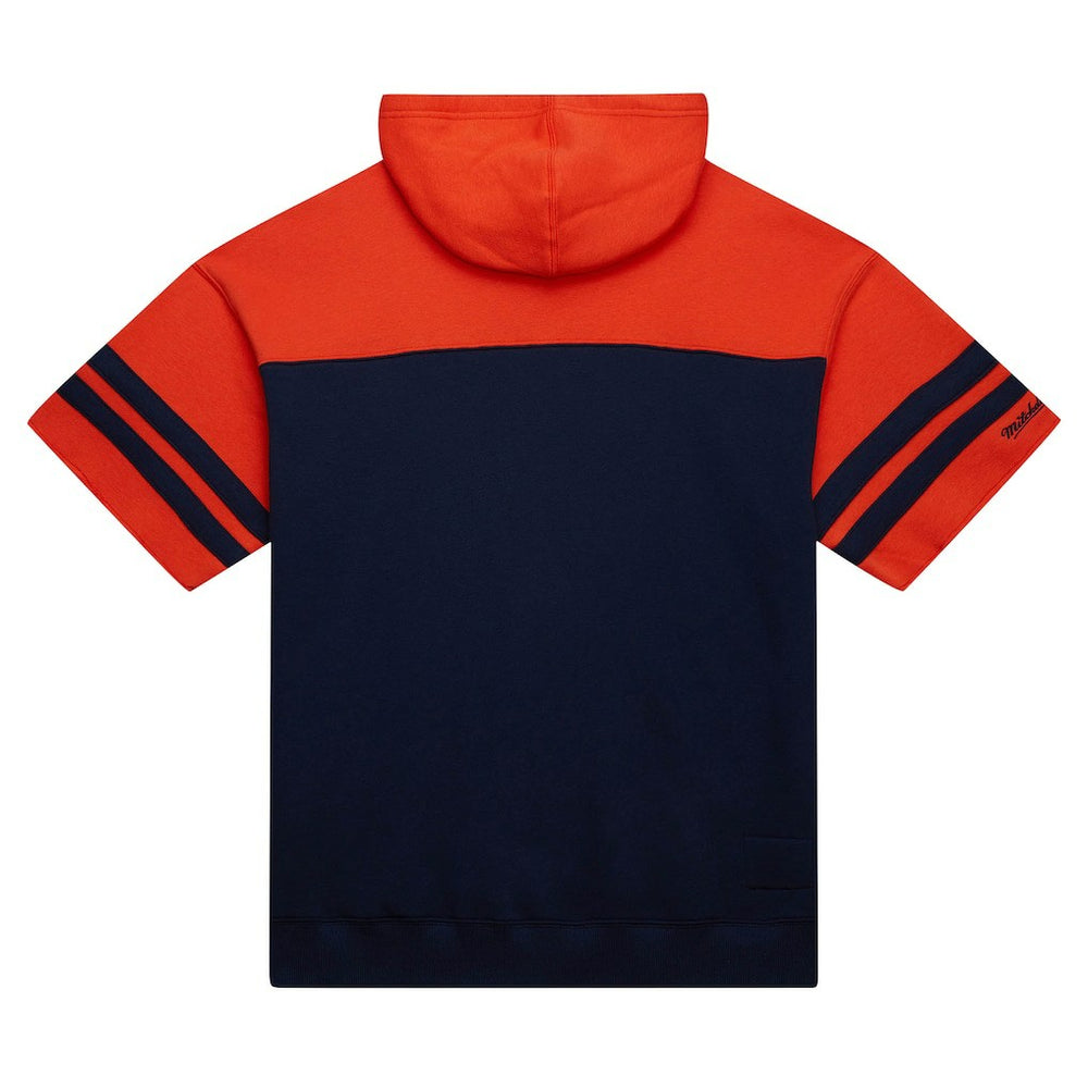 Chicago Bears Off Field Vintage Logo Short Sleeve Pullover Hoodie - Navy cheap