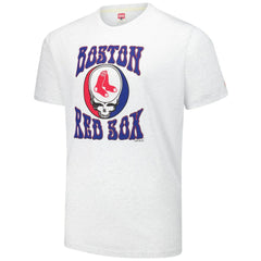 Boston Red Sox Homage Grateful Dead Tri-Blend T-Shirt Ash