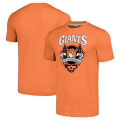 San Francisco Giants Homage Grateful Dead Tri-Blend T-Shirt Orange