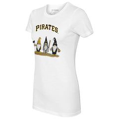 Pittsburgh Pirates Tiny Turnip Women's Gnomes T-Shirt White
