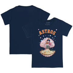 Houston Astros Tiny Turnip Youth Mermaid T-Shirt Navy