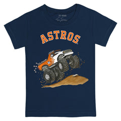 Houston Astros Tiny Turnip Youth Monster Truck T-Shirt Navy
