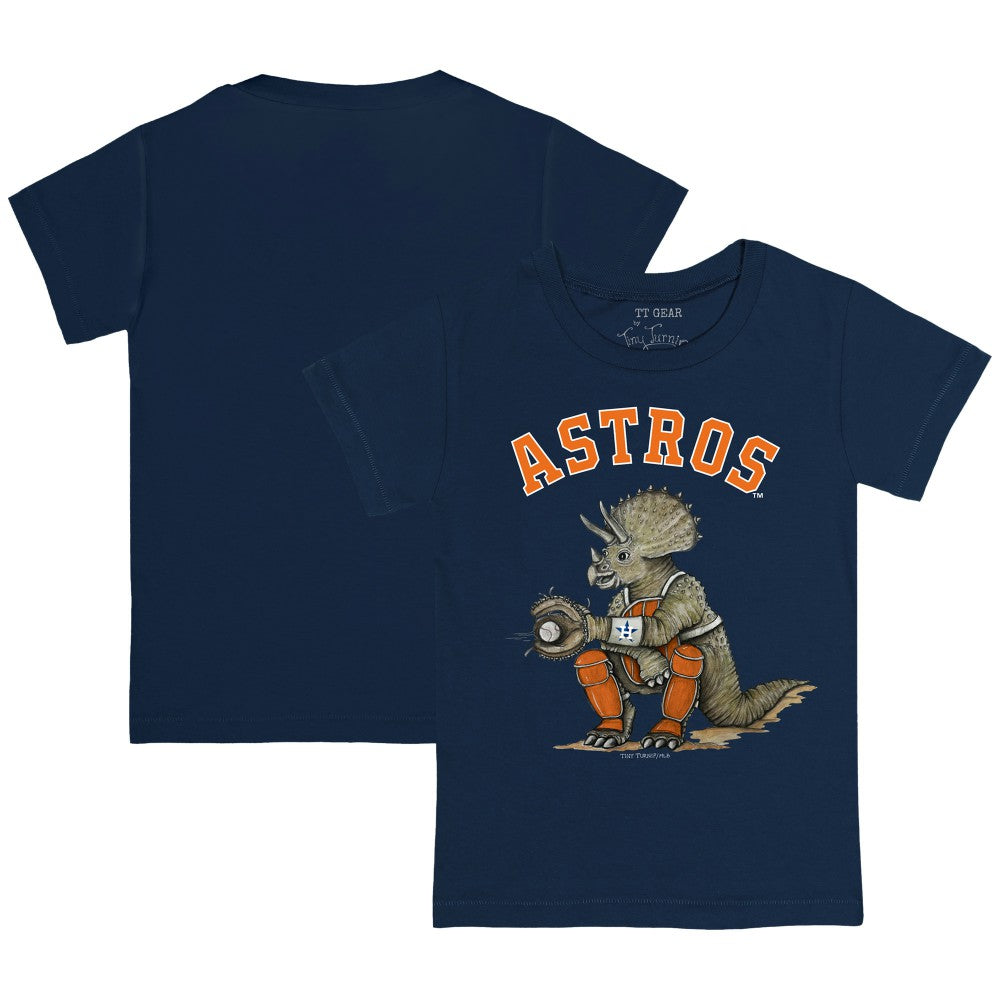 Houston Astros Tiny Turnip Youth Triceratops T-Shirt Navy
