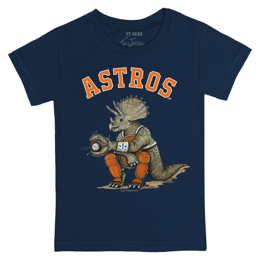 Houston Astros Tiny Turnip Youth Triceratops T-Shirt Navy