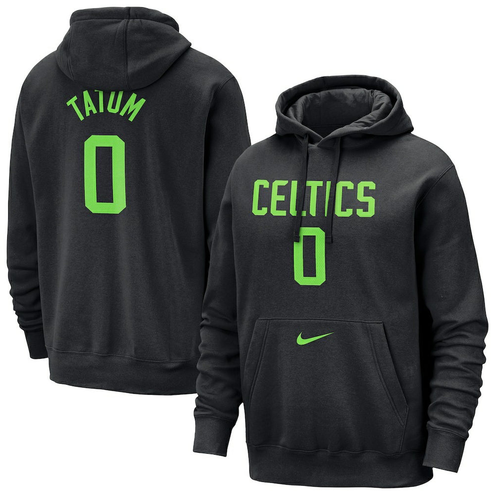Jayson Tatum Boston Celtics 2024/25 City Edition Name & Number Pullover Hoodie - Black sale