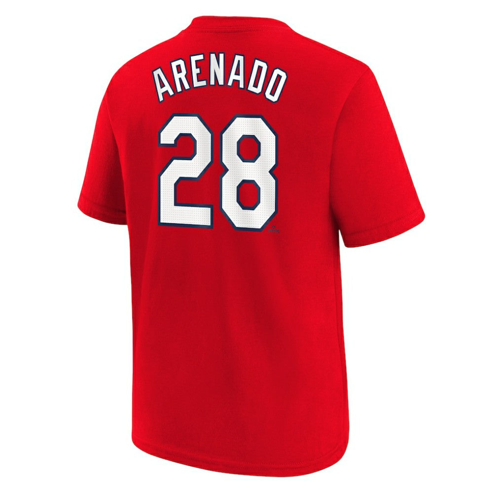 Nolan Arenado St. Louis Cardinals Youth 2024 City Connect Name & Number T-Shirt Red