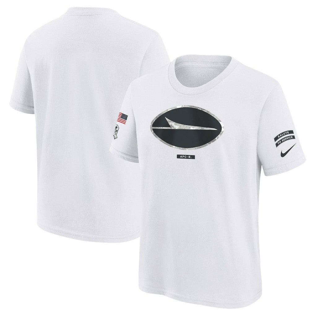 New York Jets Youth 2024 Salute To Service T-Shirt - White for sale