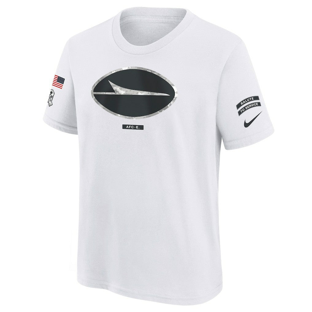 New York Jets Youth 2024 Salute To Service T-Shirt - White for sale