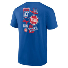 Detroit Pistons Split Zone T-Shirt sale - Blue discount