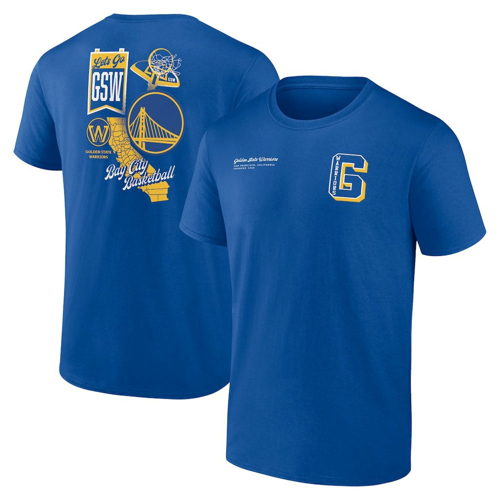 Golden State Warriors Split Zone T-Shirt sale - Royal on sale