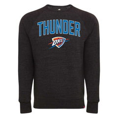 Oklahoma City Thunder Sportiqe Unisex Harmon Super Soft Tri-Blend Raglan Pullover Sweatshirt - Black discount