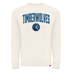 Minnesota Timberwolves Sportiqe Unisex Harmon Super Soft Tri-Blend Raglan Pullover Sweatshirt - Cream discount