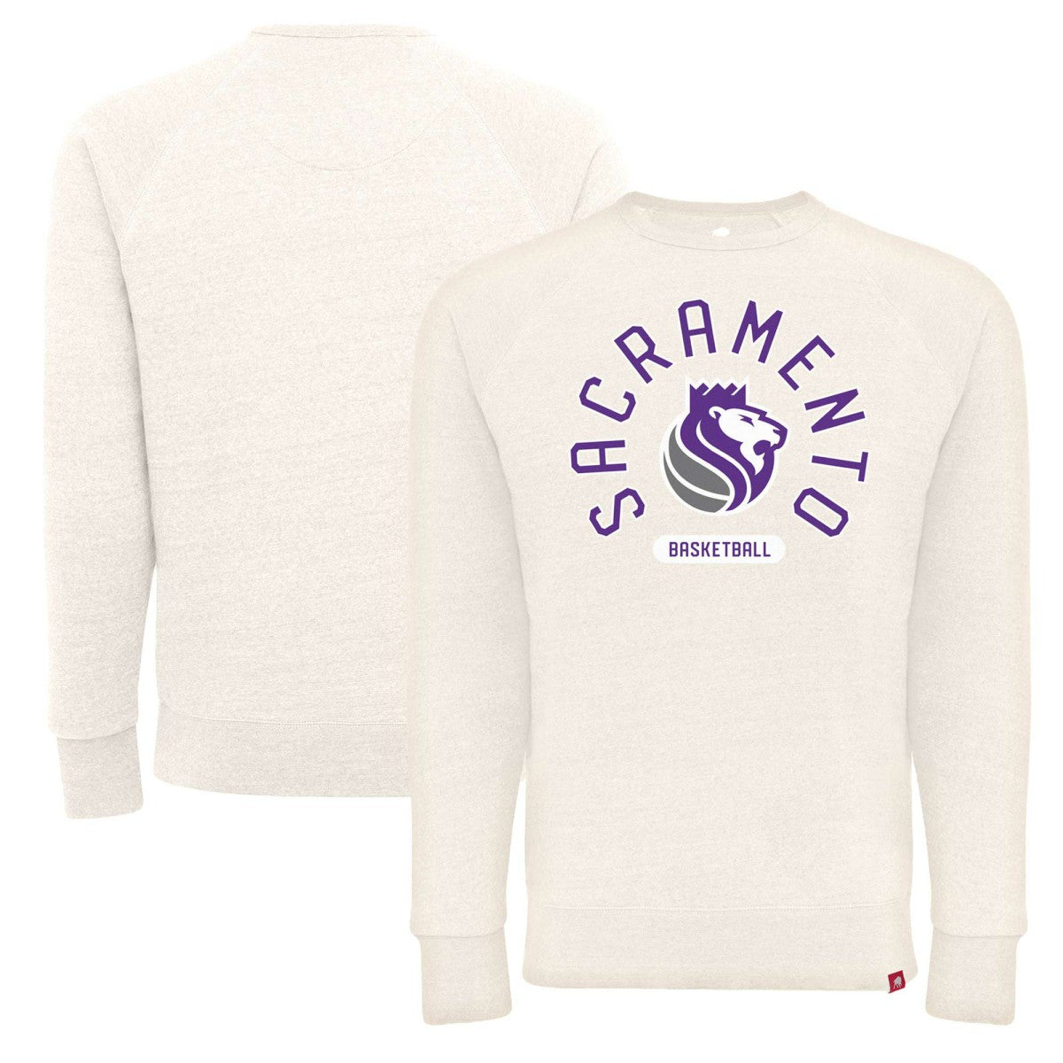 Sacramento Kings Sportiqe Unisex Harmon Super Soft Tri-Blend Raglan Pullover Sweatshirt - Cream sale