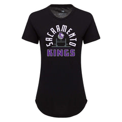 Sacramento Kings Sportiqe Women's Phoebe Super Soft Tri-Blend T-Shirt - Black on sale