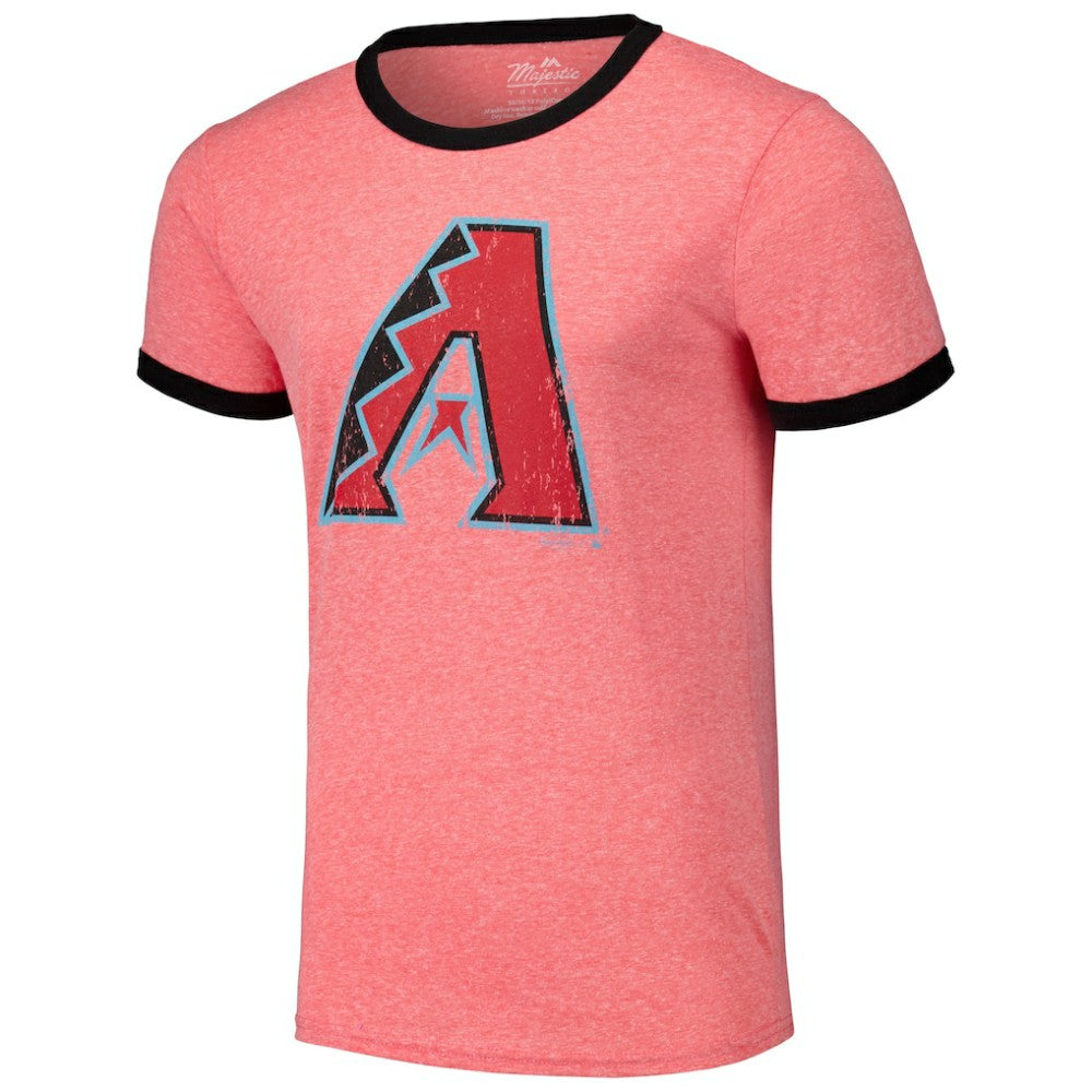 Arizona Diamondbacks Majestic Threads Ringer Tri-Blend T-Shirt Red