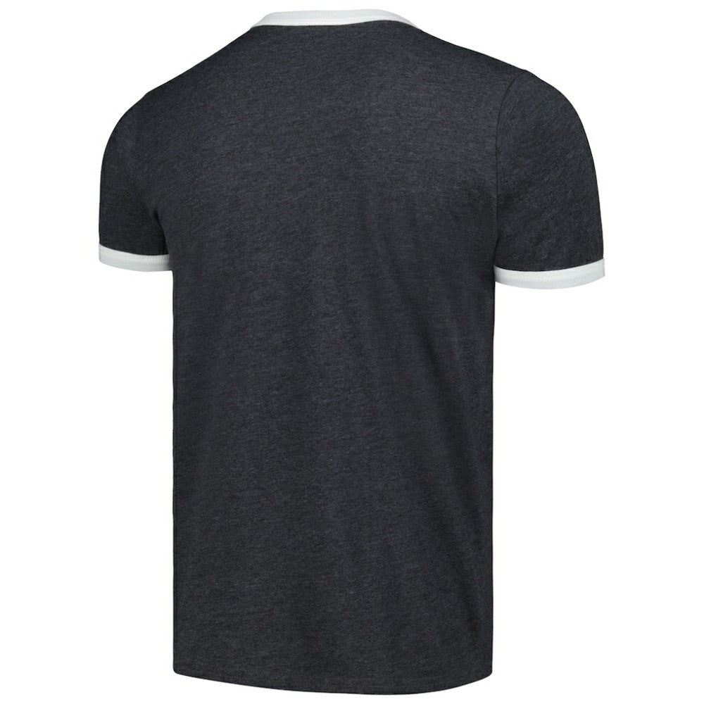 Chicago White Sox Majestic Threads Ringer Tri-Blend T-Shirt Black