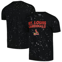 St. Louis Cardinals Majestic Threads Splatter T-Shirt Black/White