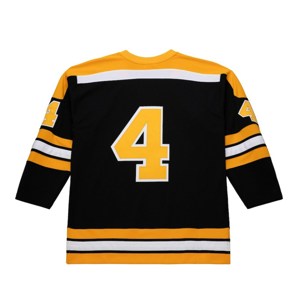 Bobby Orr Boston Bruins Mitchell & Ness Big & Tall 1971/72 Blue Line 2.0 Jersey - Black Jerseys