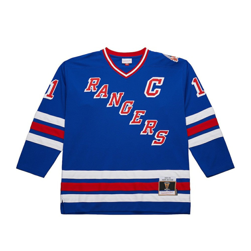Mark Messier New York Rangers Mitchell & Ness Big & Tall 1993/94 Blue Line 2.0 Jersey - Blue Jerseys