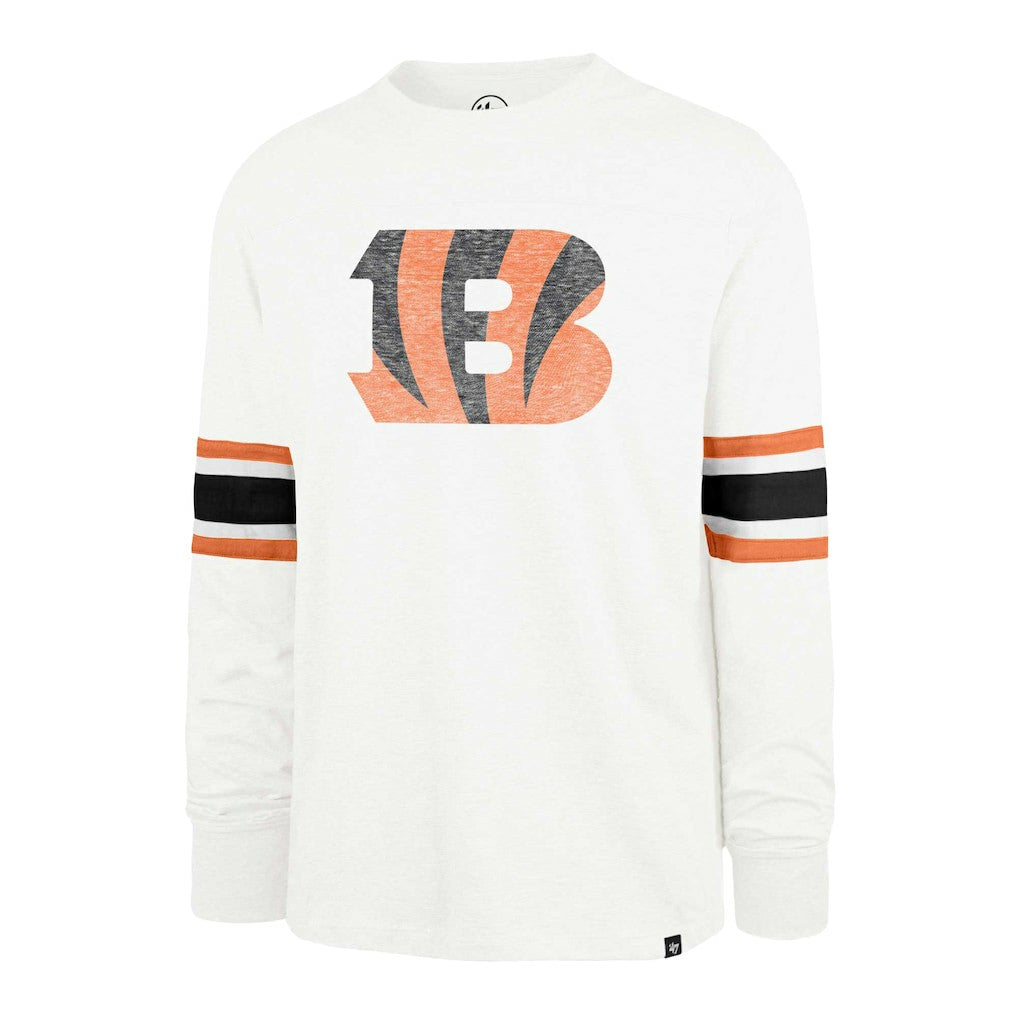 Cincinnati Bengals '47 Gridiron Premier Brex Long Sleeve T-Shirt - White on sale