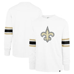 New Orleans Saints '47 Gridiron Premier Brex Long Sleeve T-Shirt - White discount