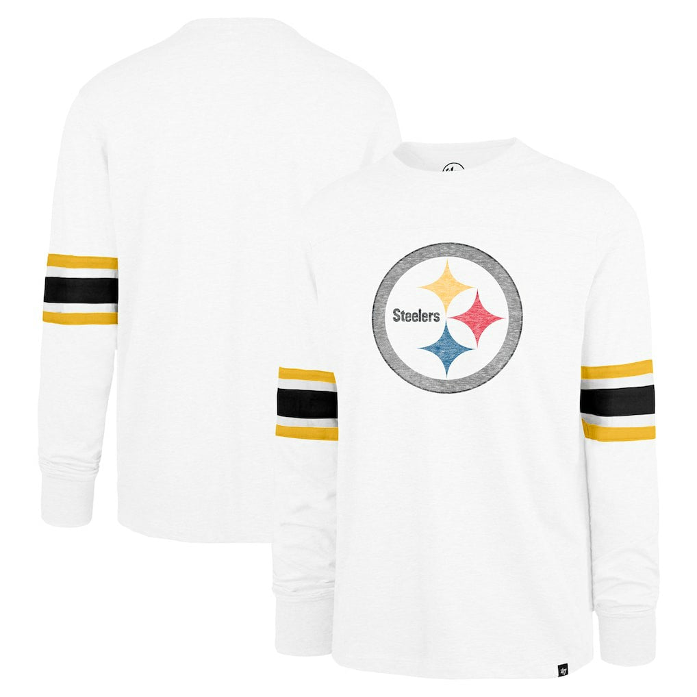 Pittsburgh Steelers '47 Gridiron Premier Brex Long Sleeve T-Shirt - White outlet