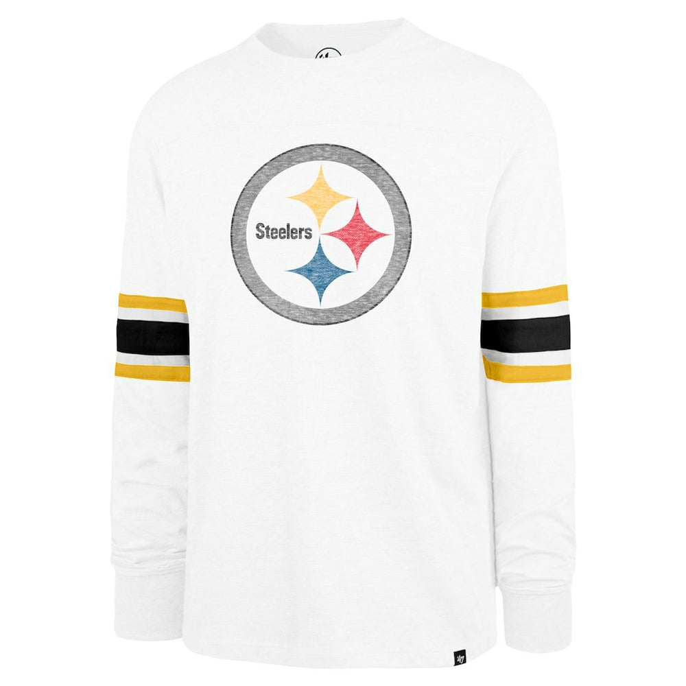 Pittsburgh Steelers '47 Gridiron Premier Brex Long Sleeve T-Shirt - White outlet