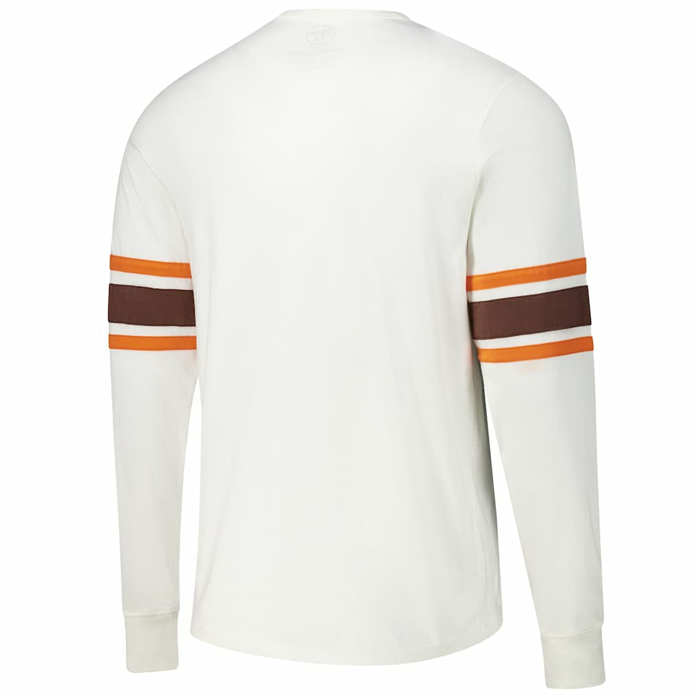 Cleveland Browns '47 Gridiron Throwback Premier Brex Long Sleeve T-Shirt - White on sale
