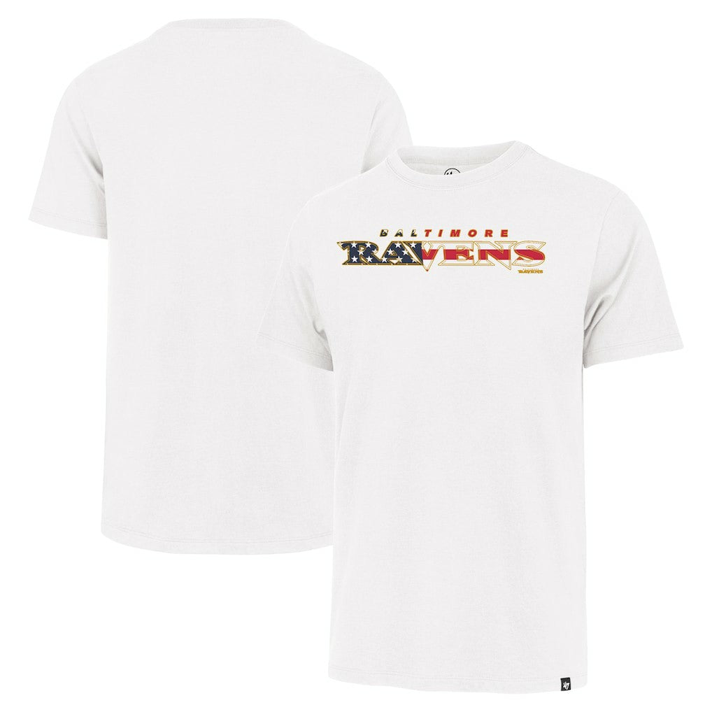 Baltimore Ravens '47 Flag Script Franklin T-Shirt - White discount